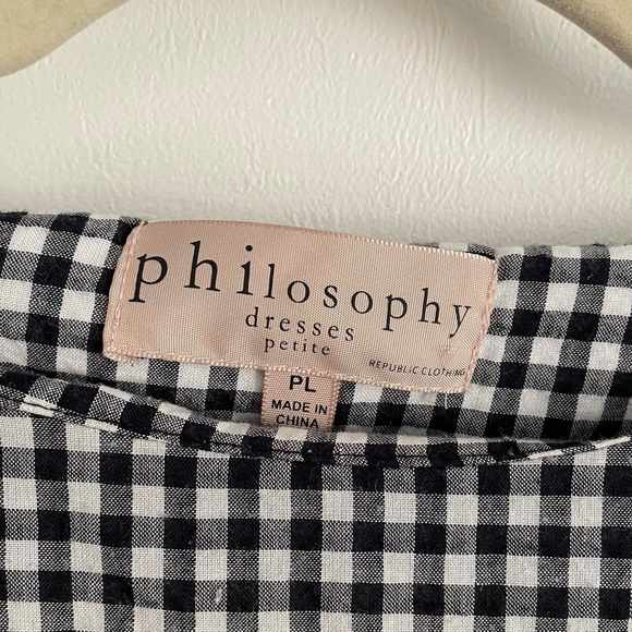 Philosophy B&W Babydoll Dress Size PL - Picture 2 of 3
